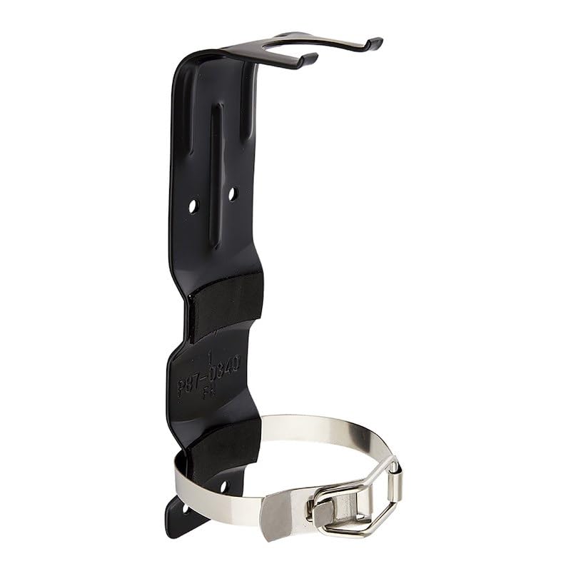 Black Powder Coated Steel Fire Extinguisher Mount S7524