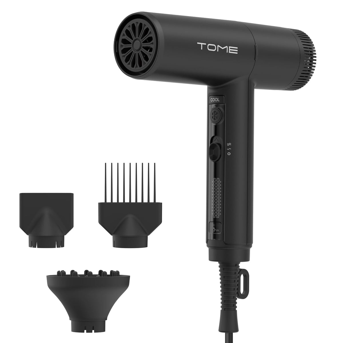 1875W Ionic Hair Dryer with 3 Attachments W1209