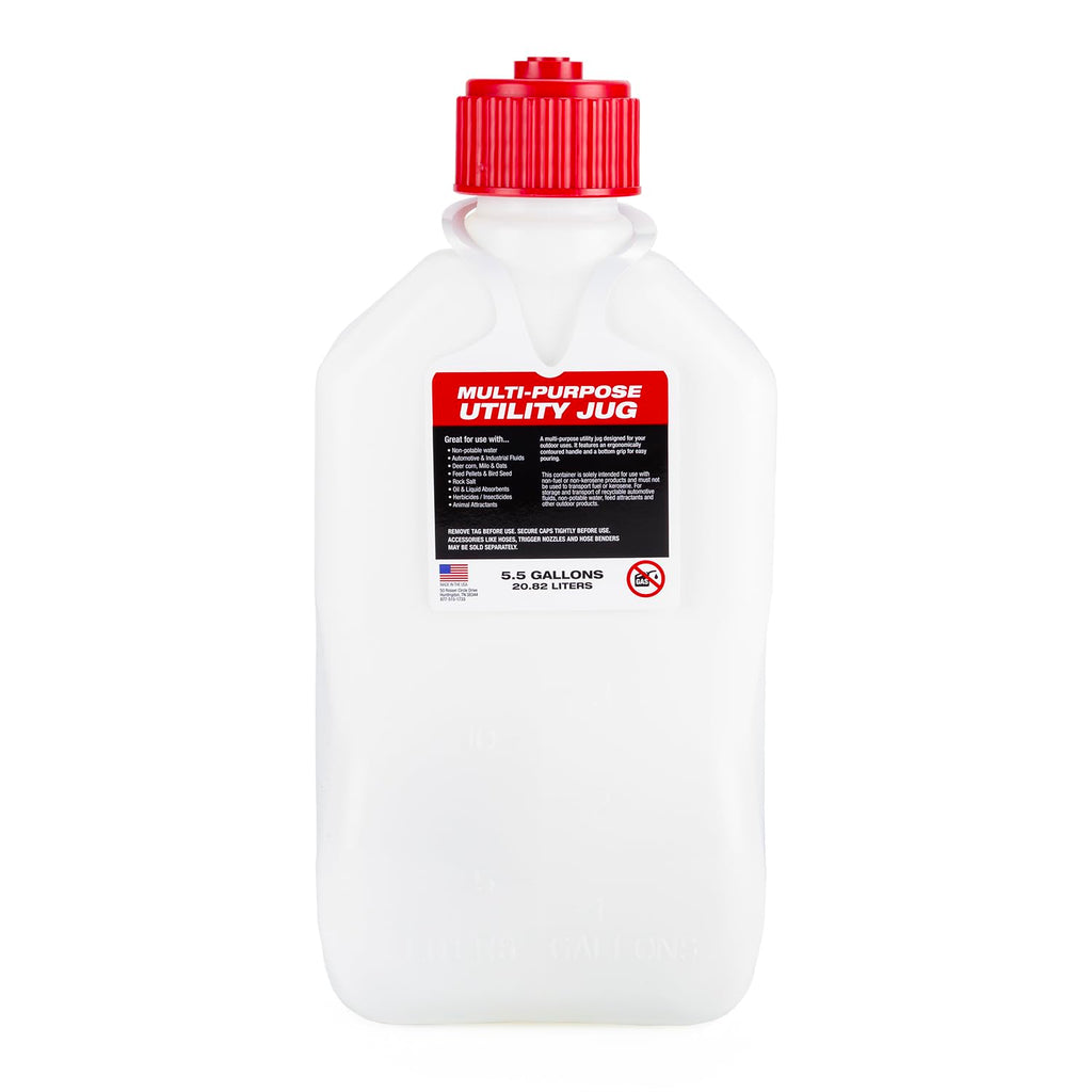 5.5 Gallon Square Motorsport Jug with Standard Hose 2 Pack J493788