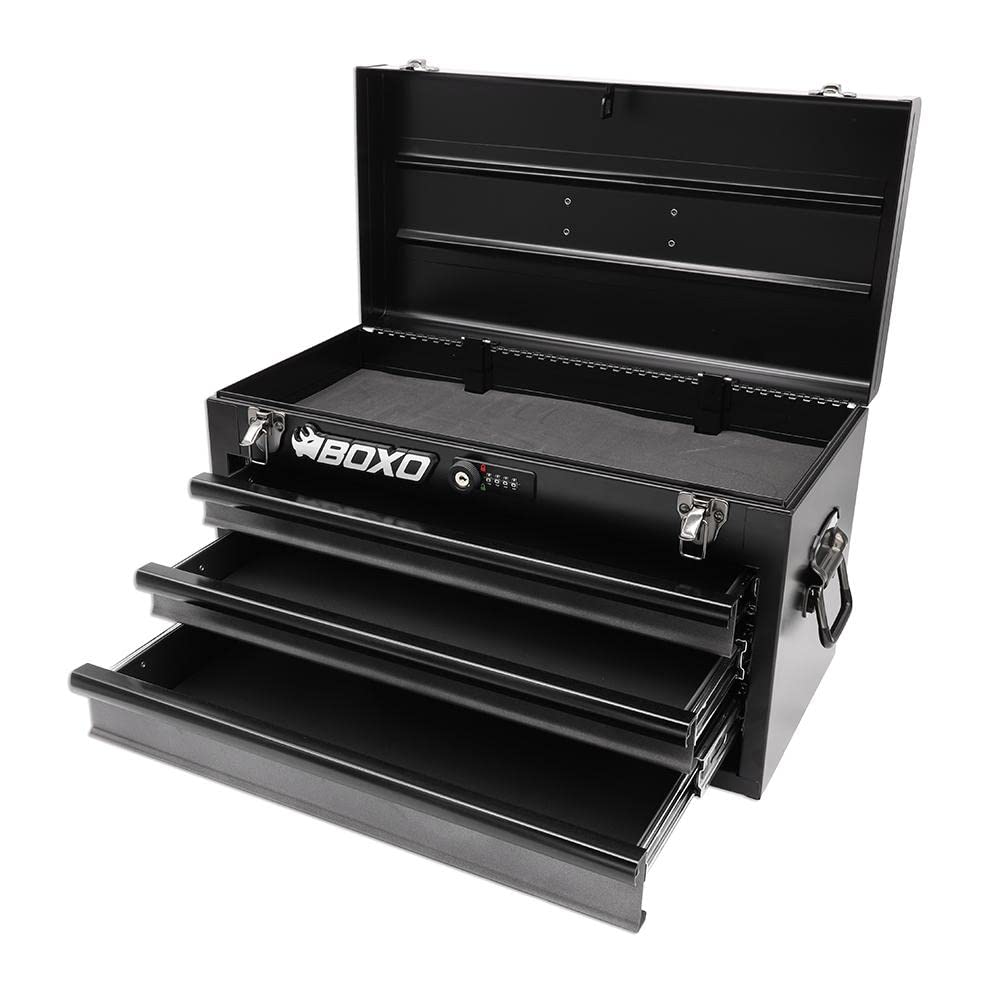 3-Drawer Steel Toolbox with Ball Bearing Drawers V146