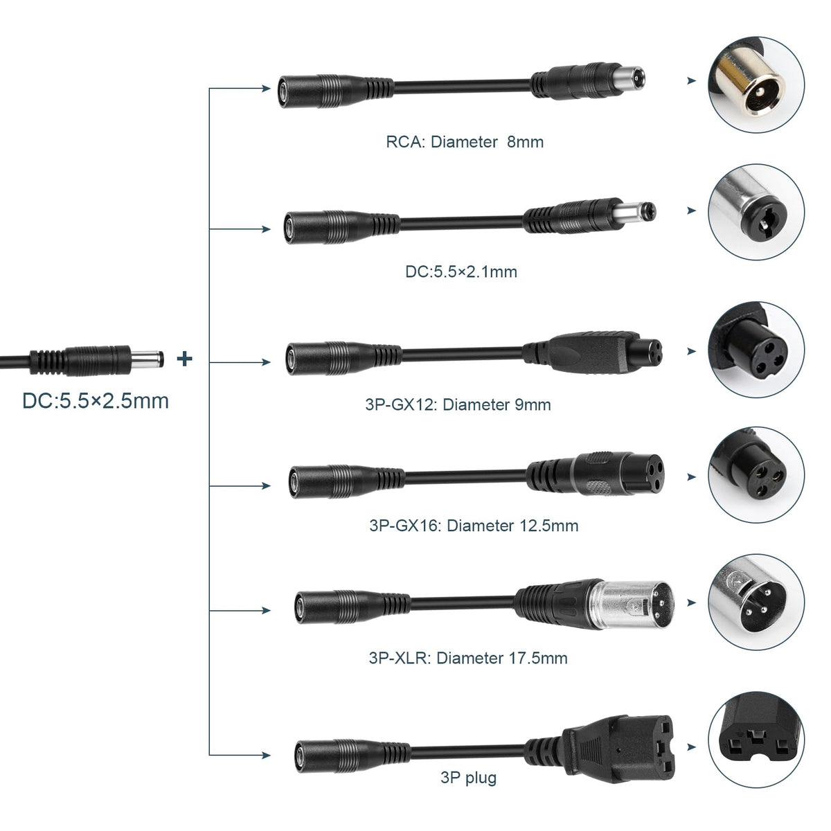 42V 2A Electric Scooter Charger with 7 Plugs B1487