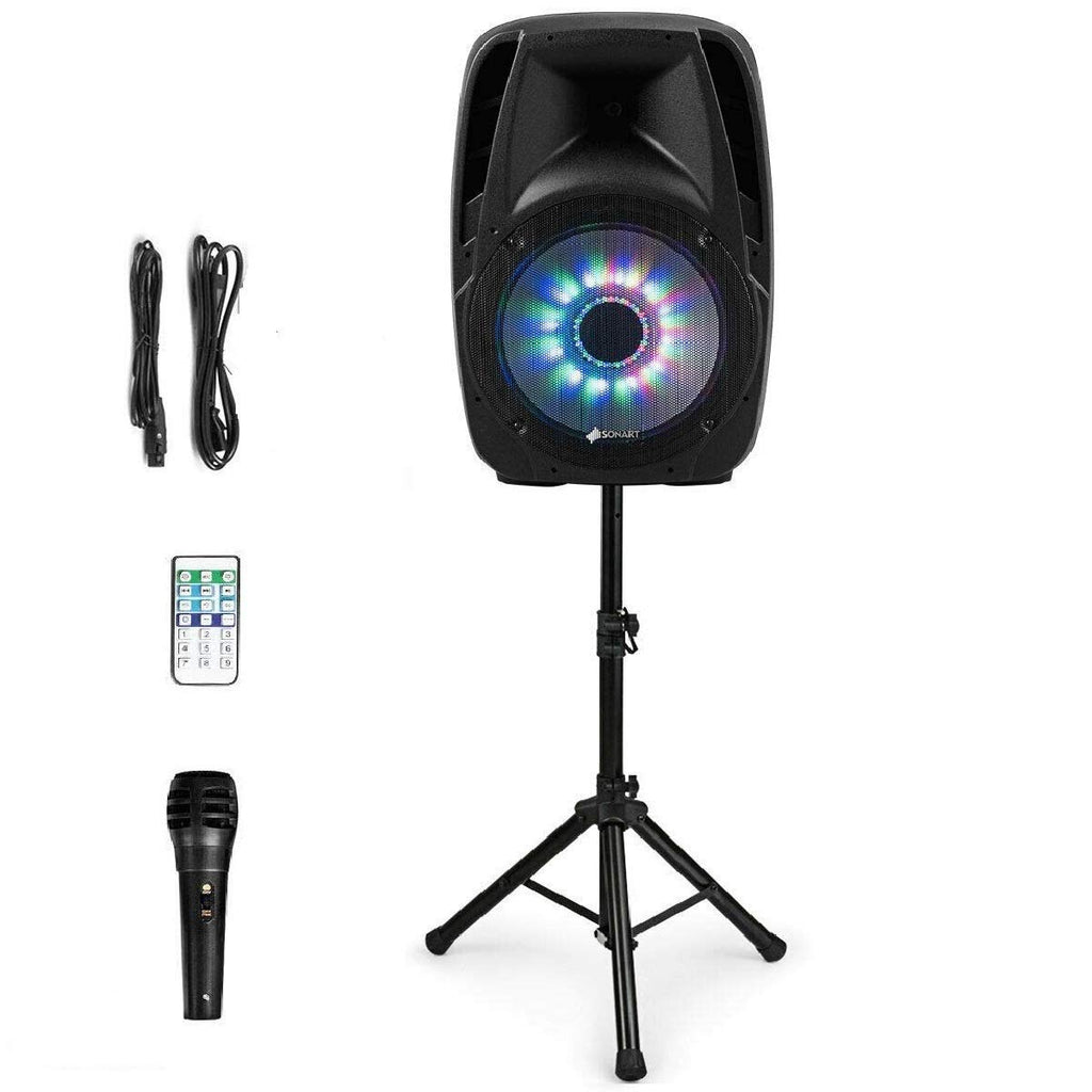 15" 1500W 2-Way Portable PA Speaker System F529551