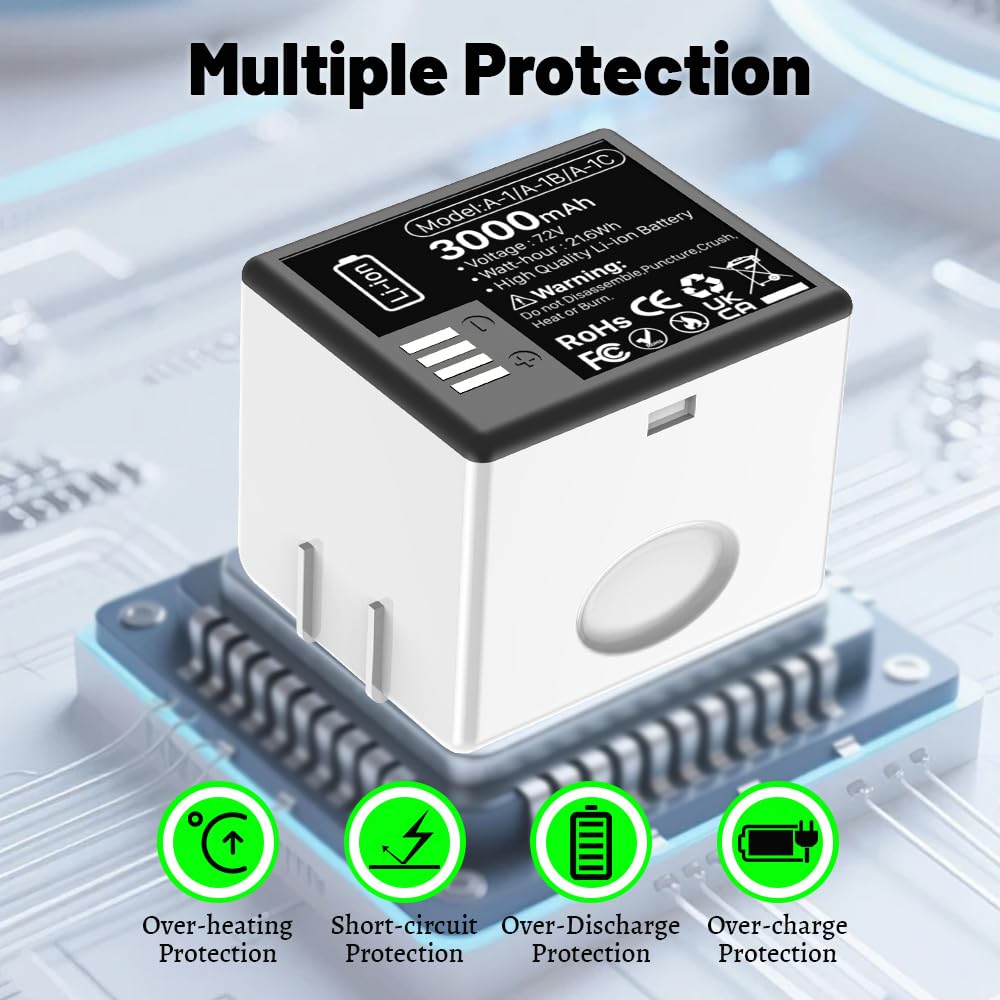 2-Pack Rechargeable Batteries with Charging Station U14875