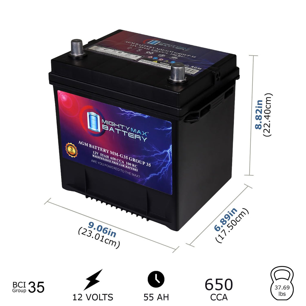 12V 55Ah AGM Replacement Battery V31800