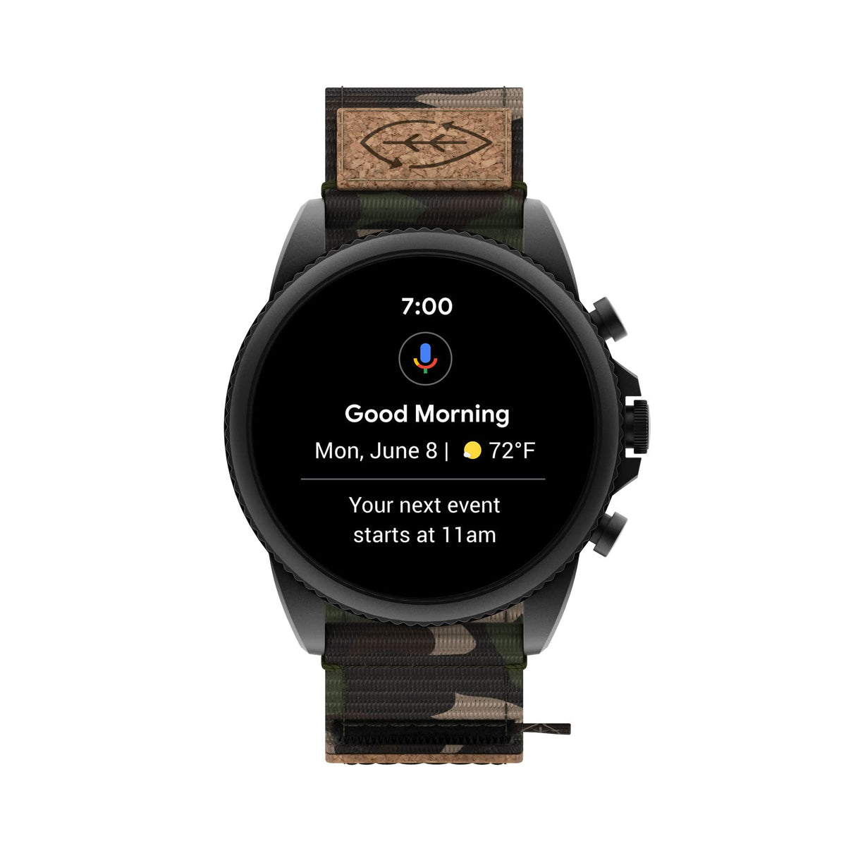 Black Stainless Steel Touchscreen Smart Watch W596
