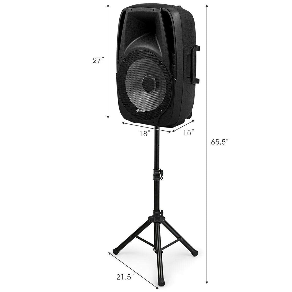 15" 1500W 2-Way Portable PA Speaker System F529551