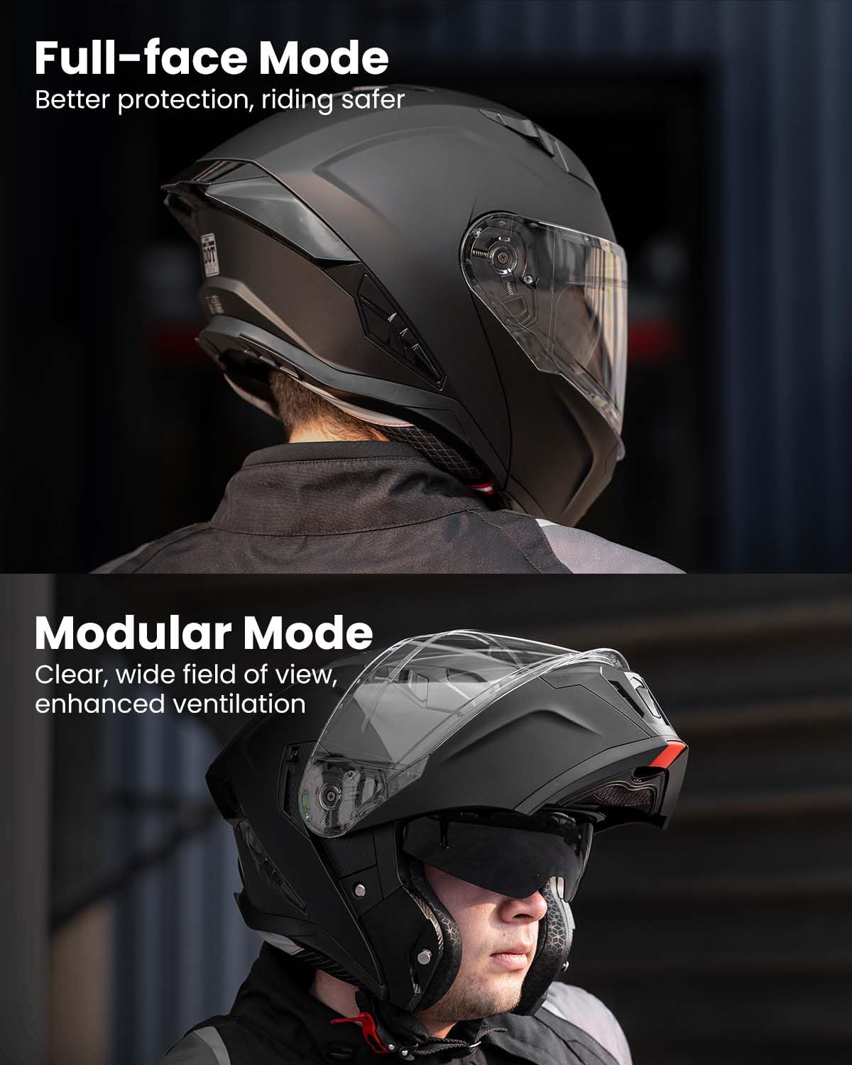 DOT Approved Modular Flip up Motorcycle Helmets P820127