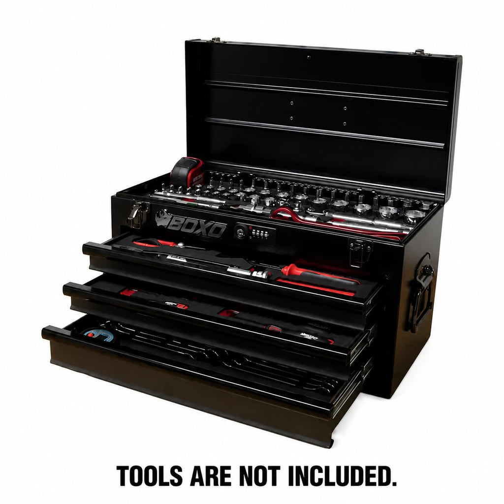 3-Drawer Steel Toolbox with Ball Bearing Drawers V146