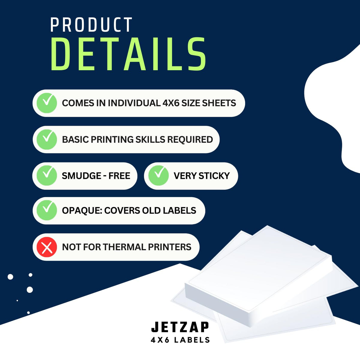 4x6 Shipping Labels for Inkjet and Laser Printers 120 Pack K94634