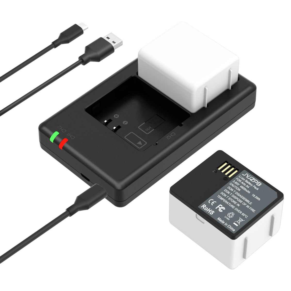 4800mAh Batteries with Dual Battery Charger M40322