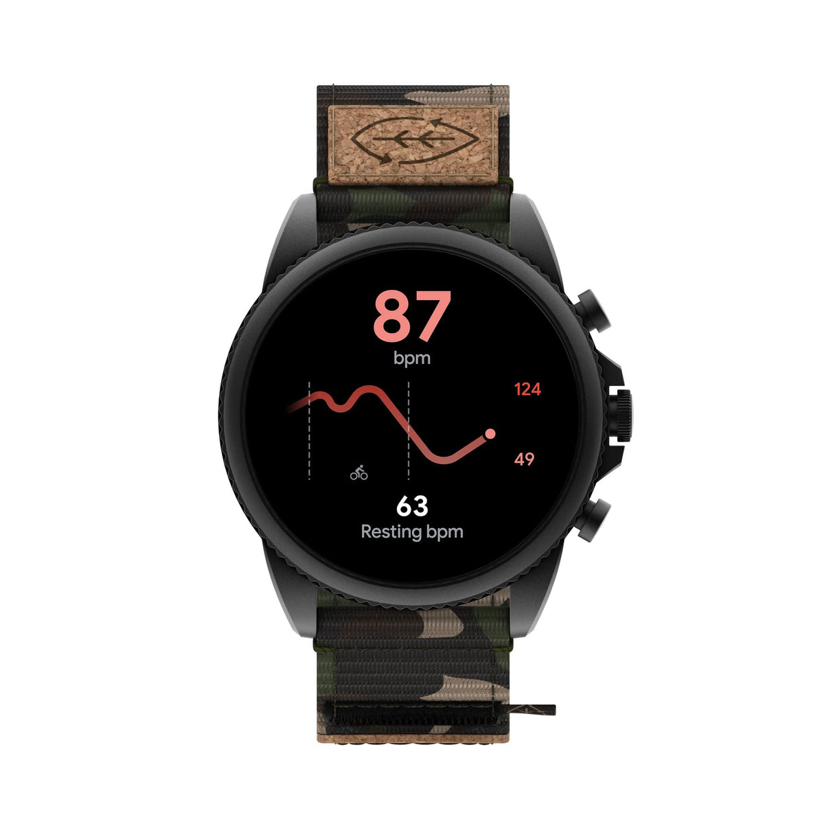 Black Stainless Steel Touchscreen Smart Watch W596