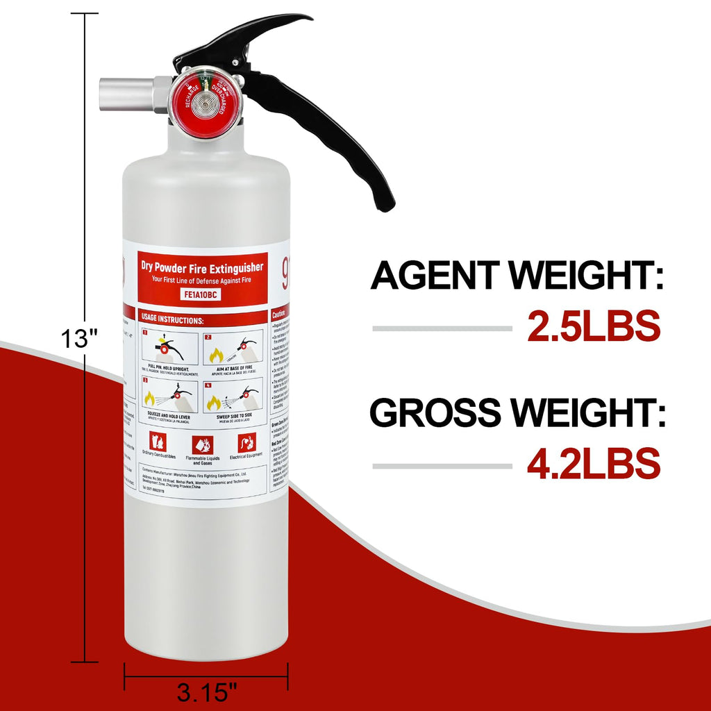 2.5 lb ABC Dry Chemical Fire Extinguisher Y497298