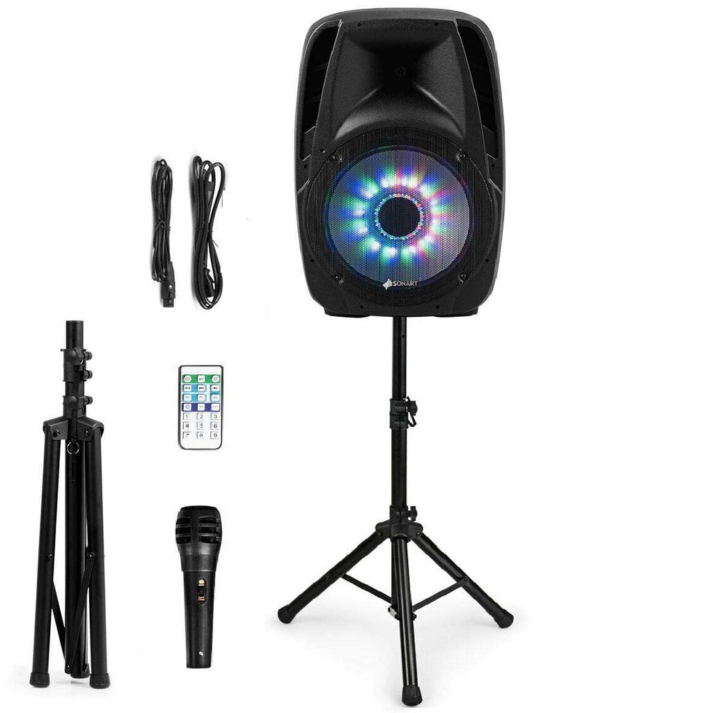 15" 1500W 2-Way Portable PA Speaker System F529551