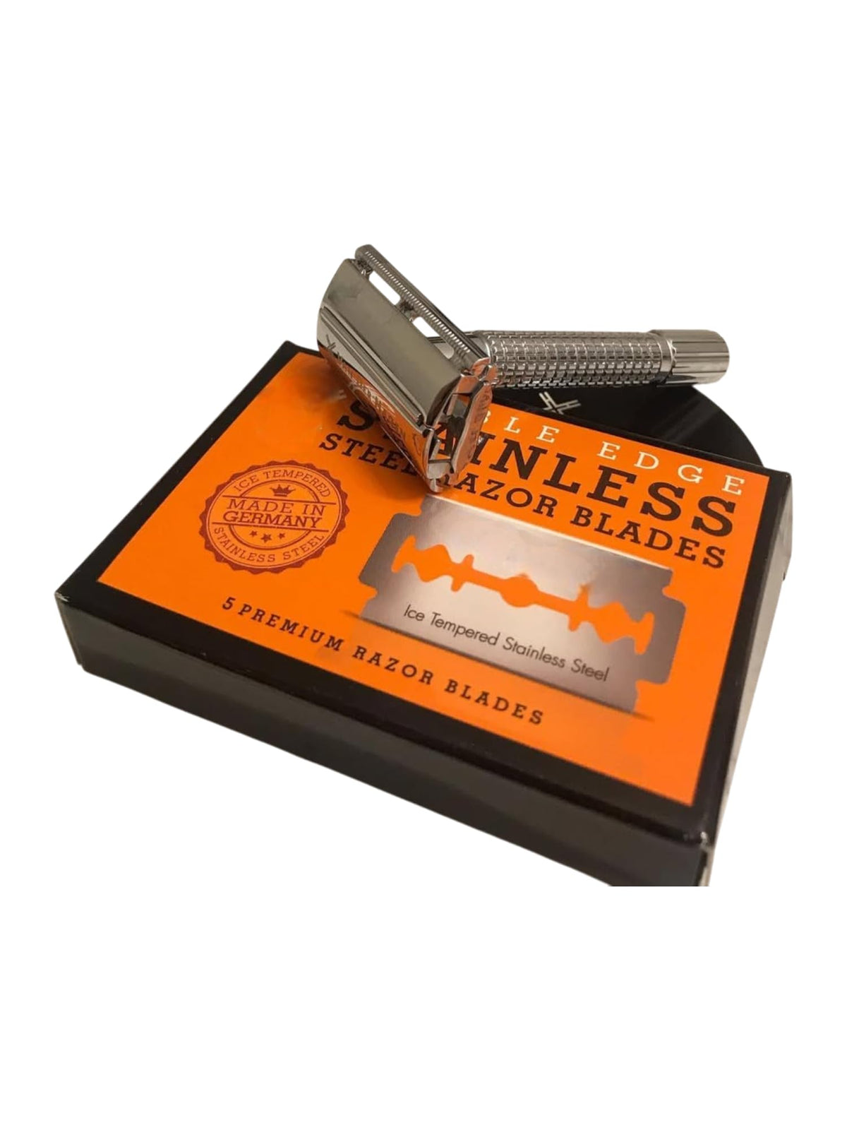 Double Edge Safety Razor Blades, 5 Count Stainless Steel O937