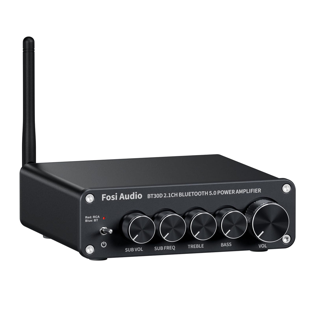 Bluetooth 5.0 Stereo Audio Receiver Amplifier 2.1 Channel Mini Hi-Fi Class D Integrated Amp X292