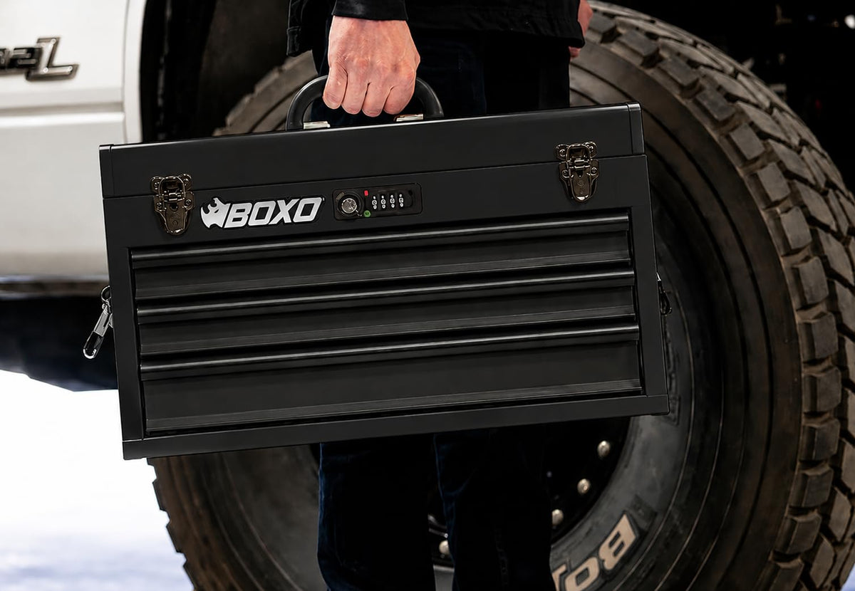 3-Drawer Steel Toolbox with Ball Bearing Drawers V146