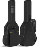 Black Acoustic Guitar Gig Bag with 0.35 Inch Foam Padding H250505