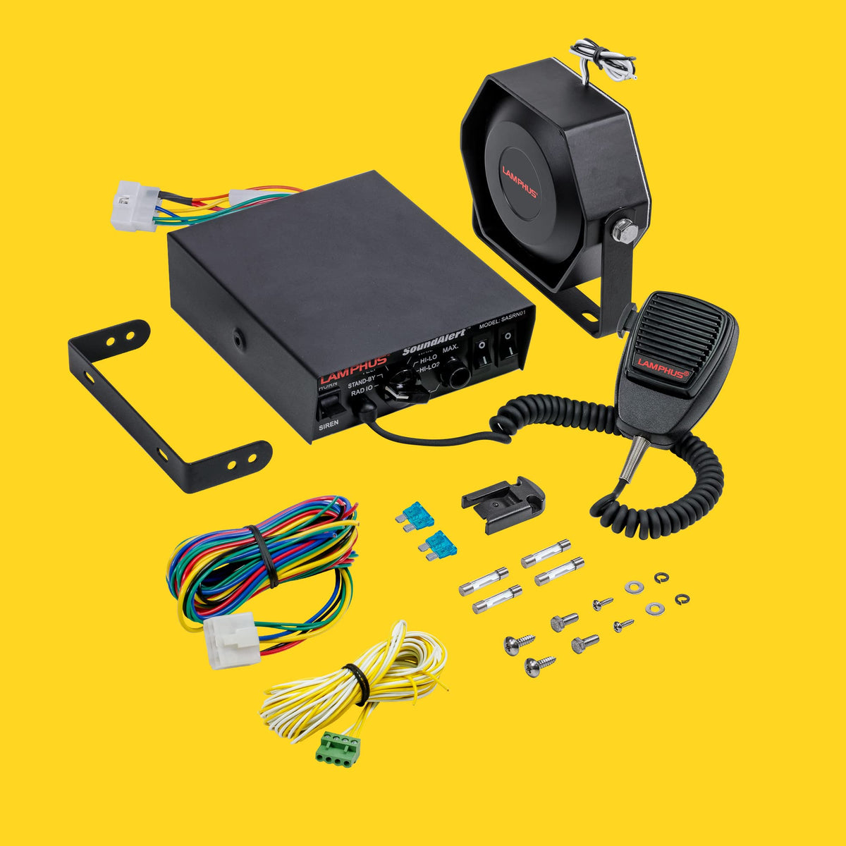100W Police Siren Emergency PA System Kit N139