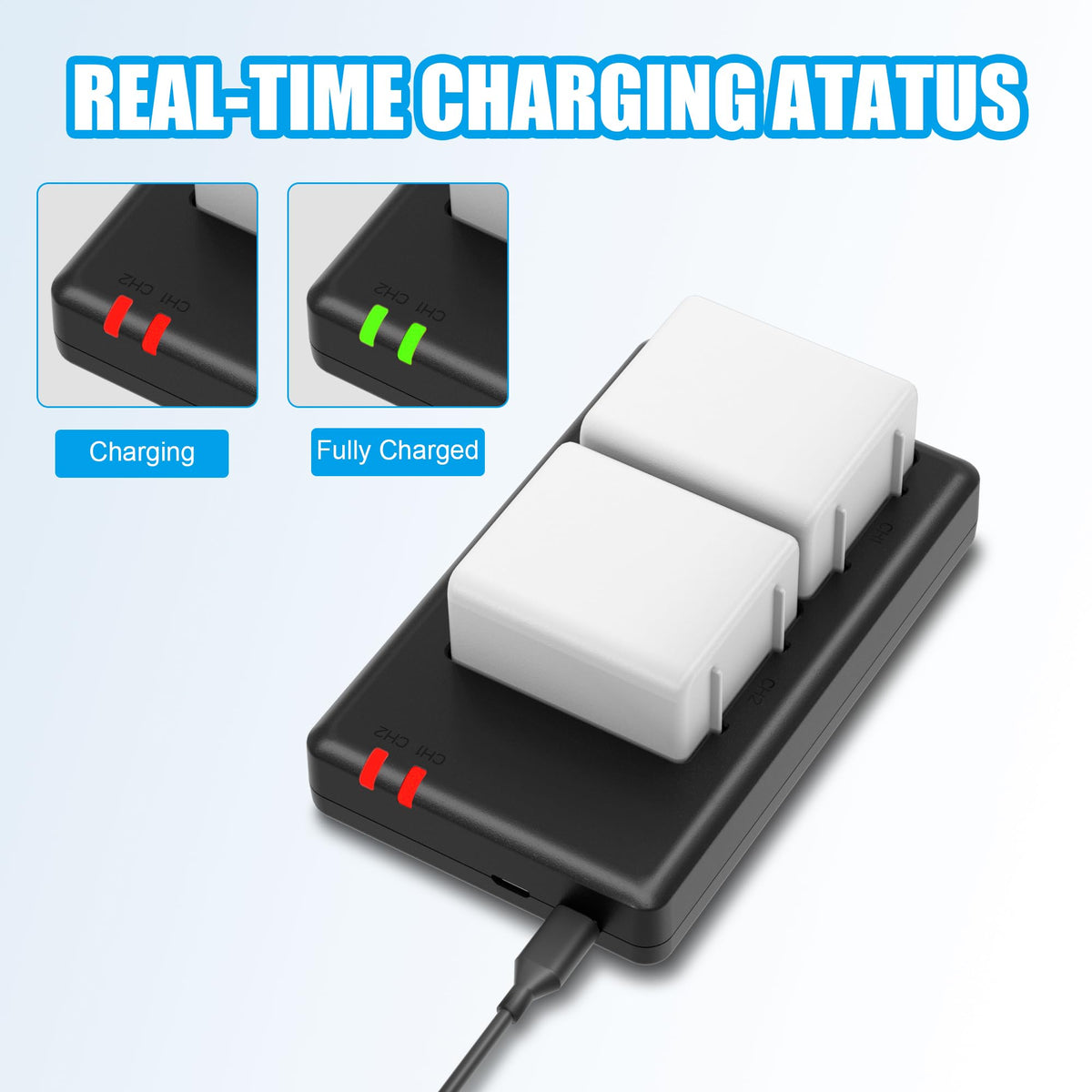 4800mAh Batteries with Dual Battery Charger M40322