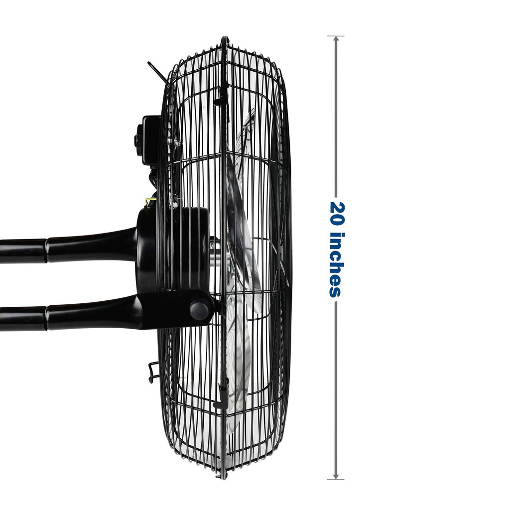 20 Inch 3-Speed High Velocity Metal Industrial Floor Fan U28136
