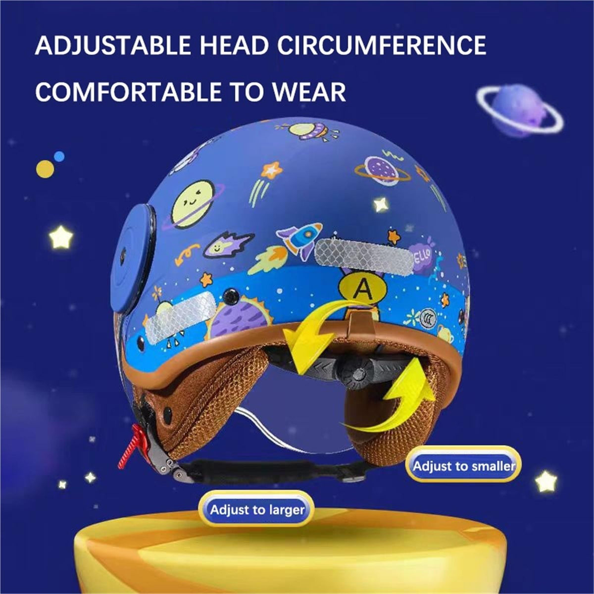 DOT Approved Kids 3/4 Motorcycle Half Helmet V37234