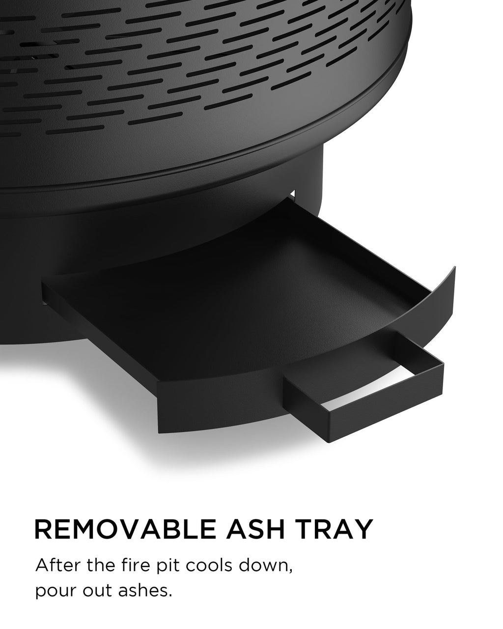 32" Round Wood Burning Fire Pit with Cooking Grill I711243
