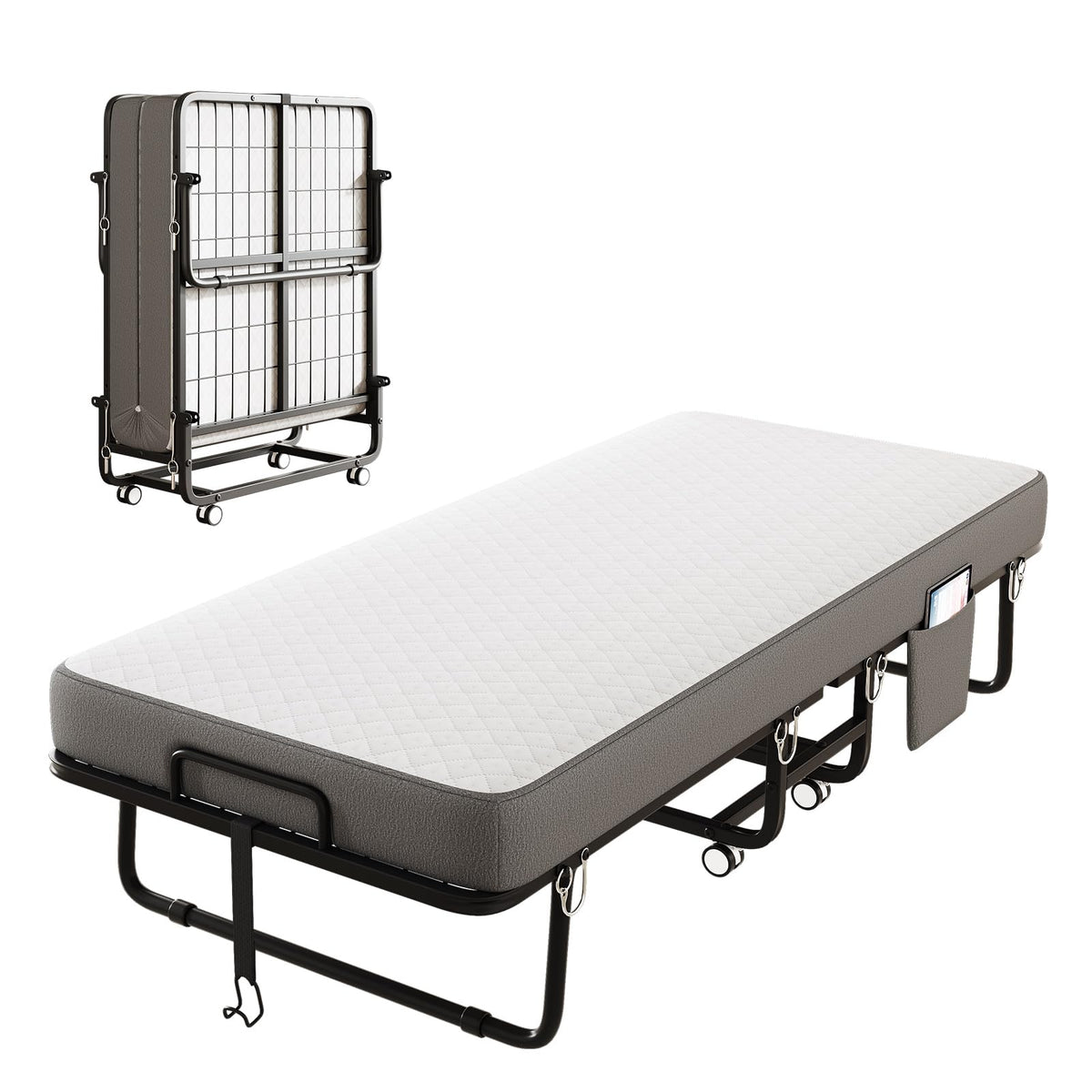 Folding Bed with Memory Foam Mattress T678