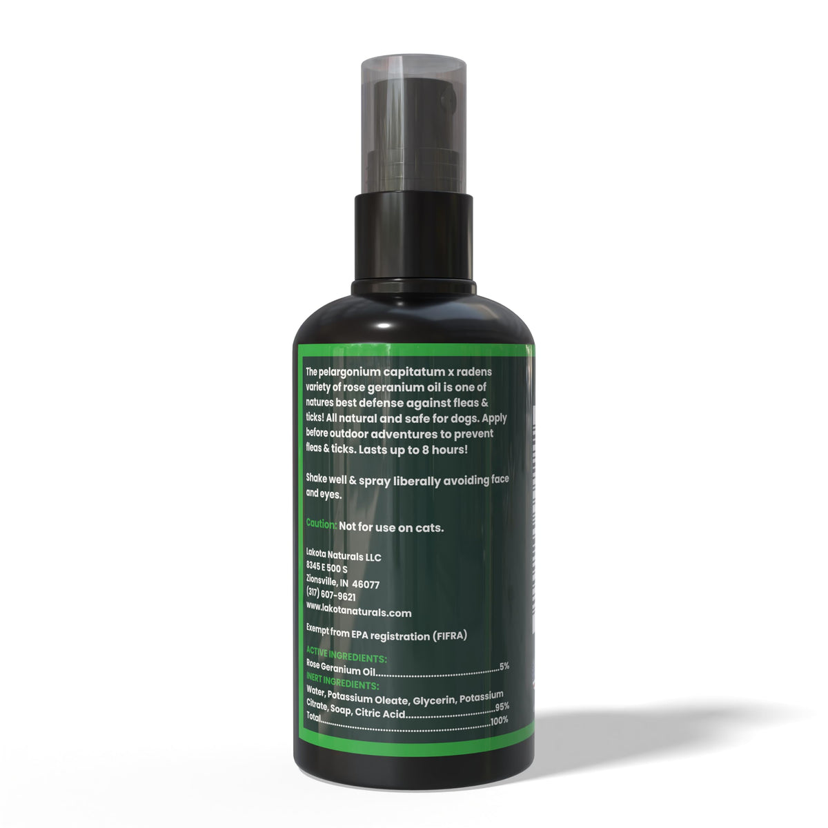 All Natural Flea and Tick Prevention Spray for Dogs 2oz P53571