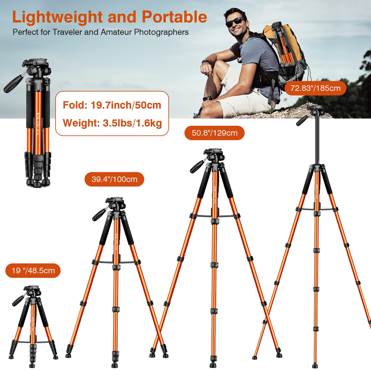 72" Camera Tripod & Monopod with Remote Z86981