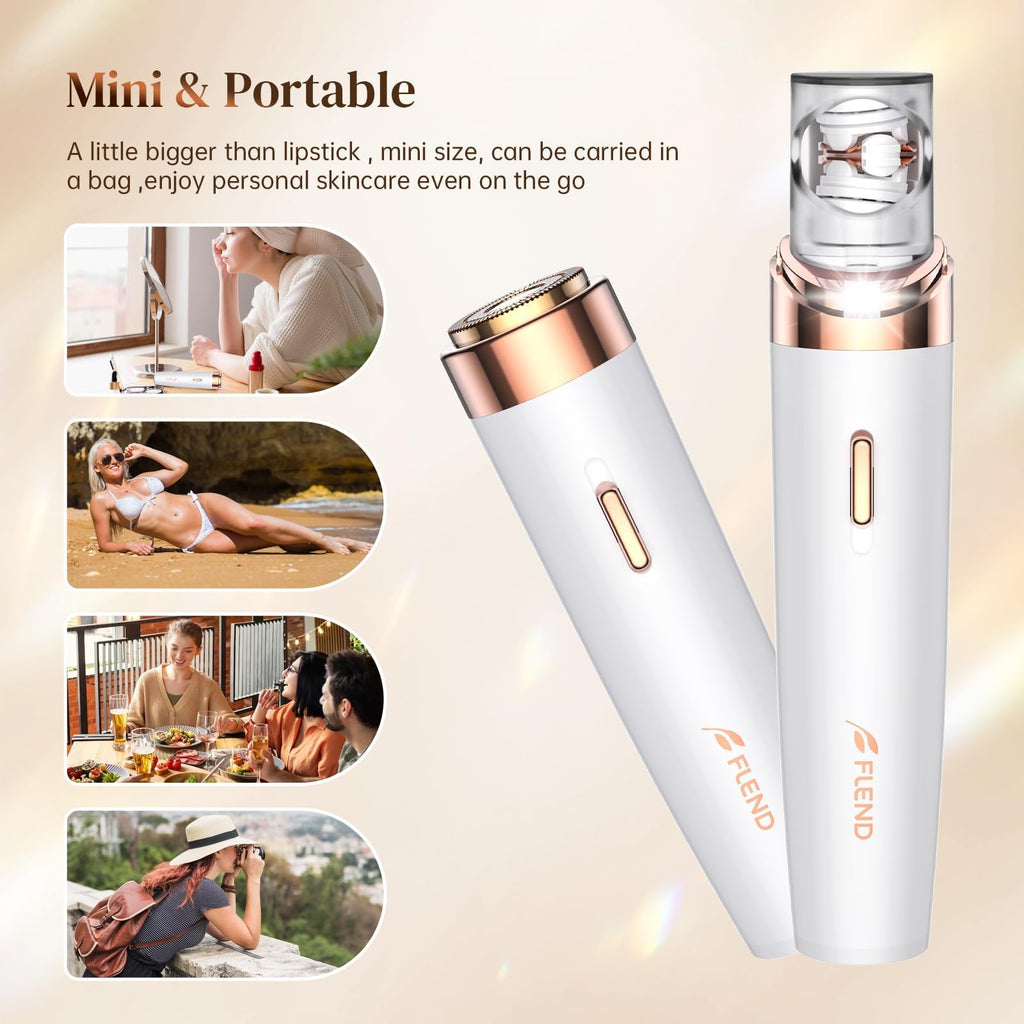 2-in-1 Facial Hair Removal Epilator with LED Light O13235