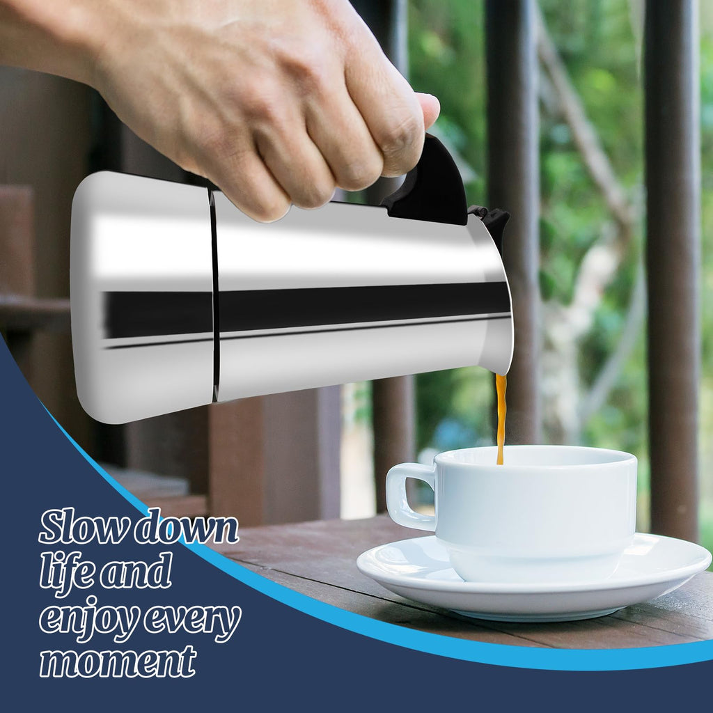 12 Cup Stainless Steel Moka Pot V81199