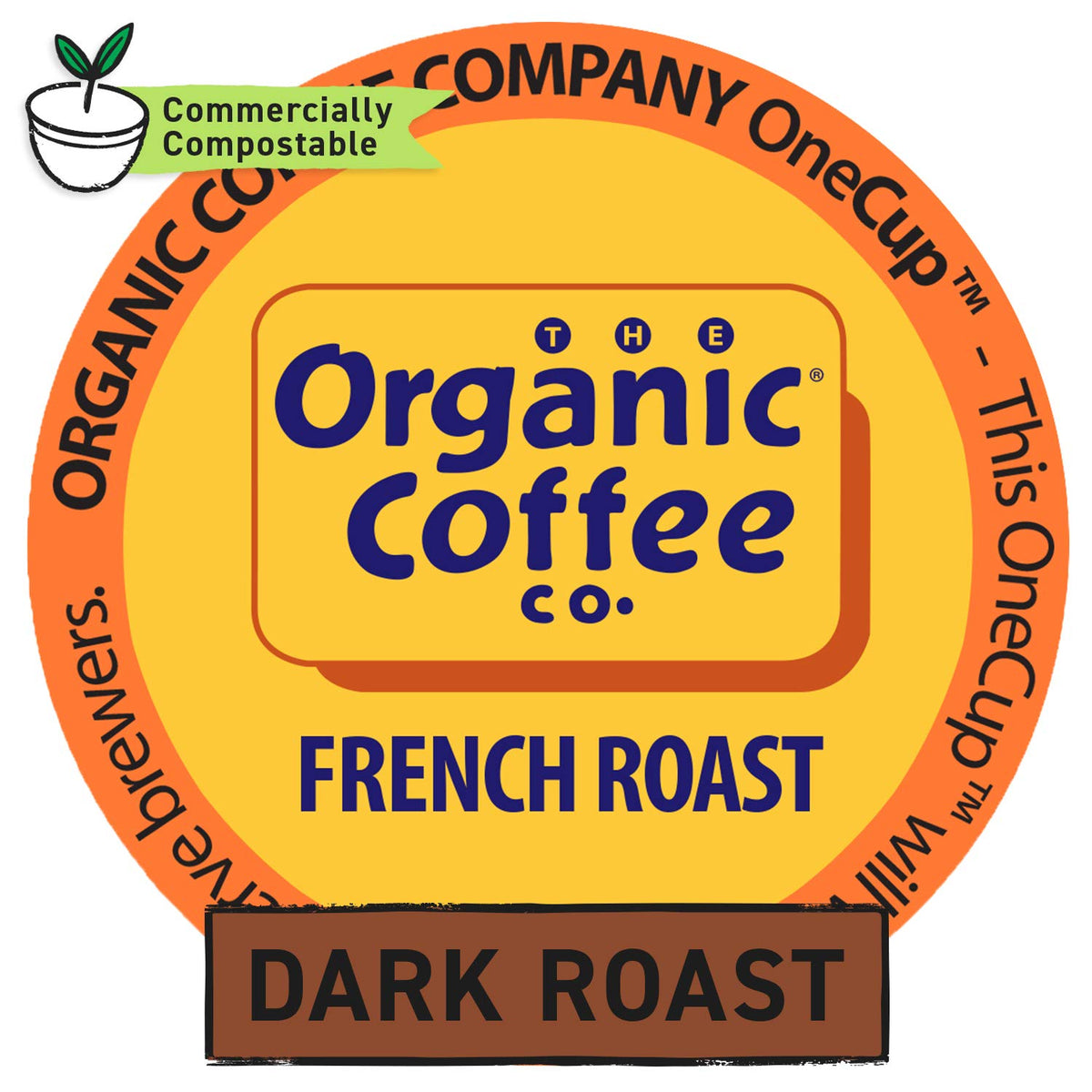 Compostable Coffee Pods Dark Roast 36 Ct H681