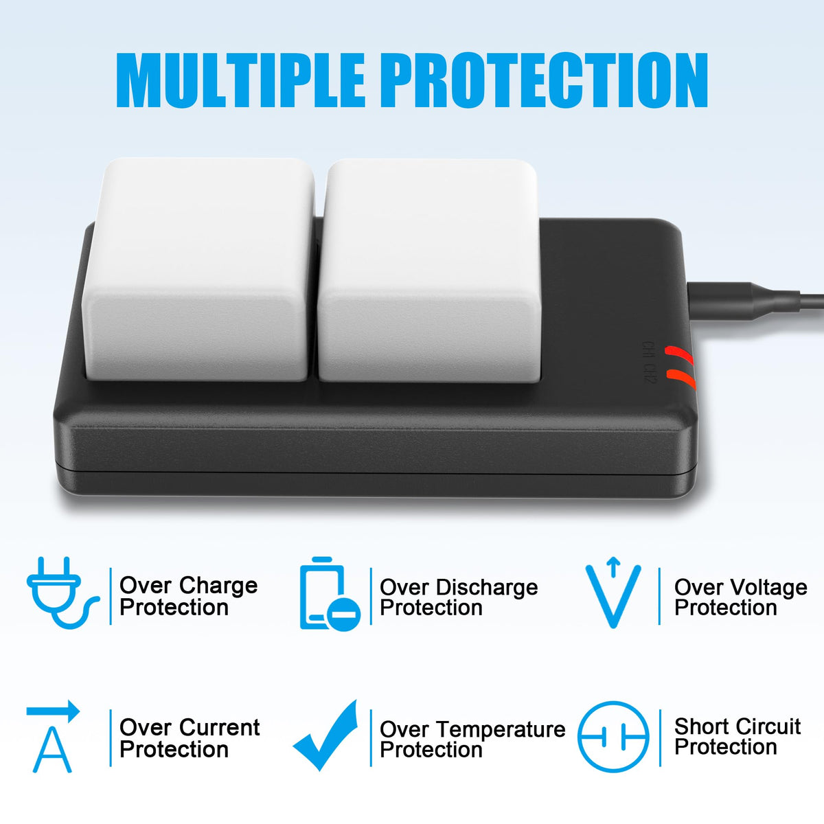 4800mAh Batteries with Dual Battery Charger M40322