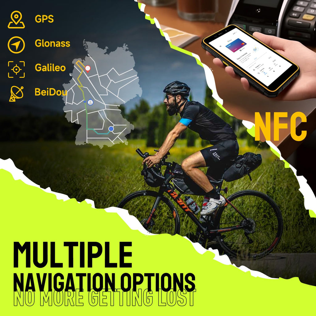Black Rugged Smartphone I6554