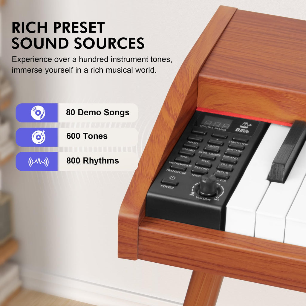 88 Key Semi-Weighted Digital Piano Keyboard F189