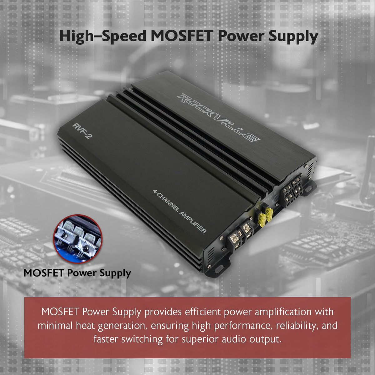 4 Channel Car Stereo Amplifier N710358