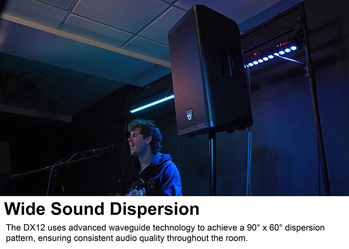 12" Powered DJ PA Speaker Pair with Stands E96796