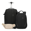 Rolling Backpack with Wheels 43L with Waist Pack Beige G170096