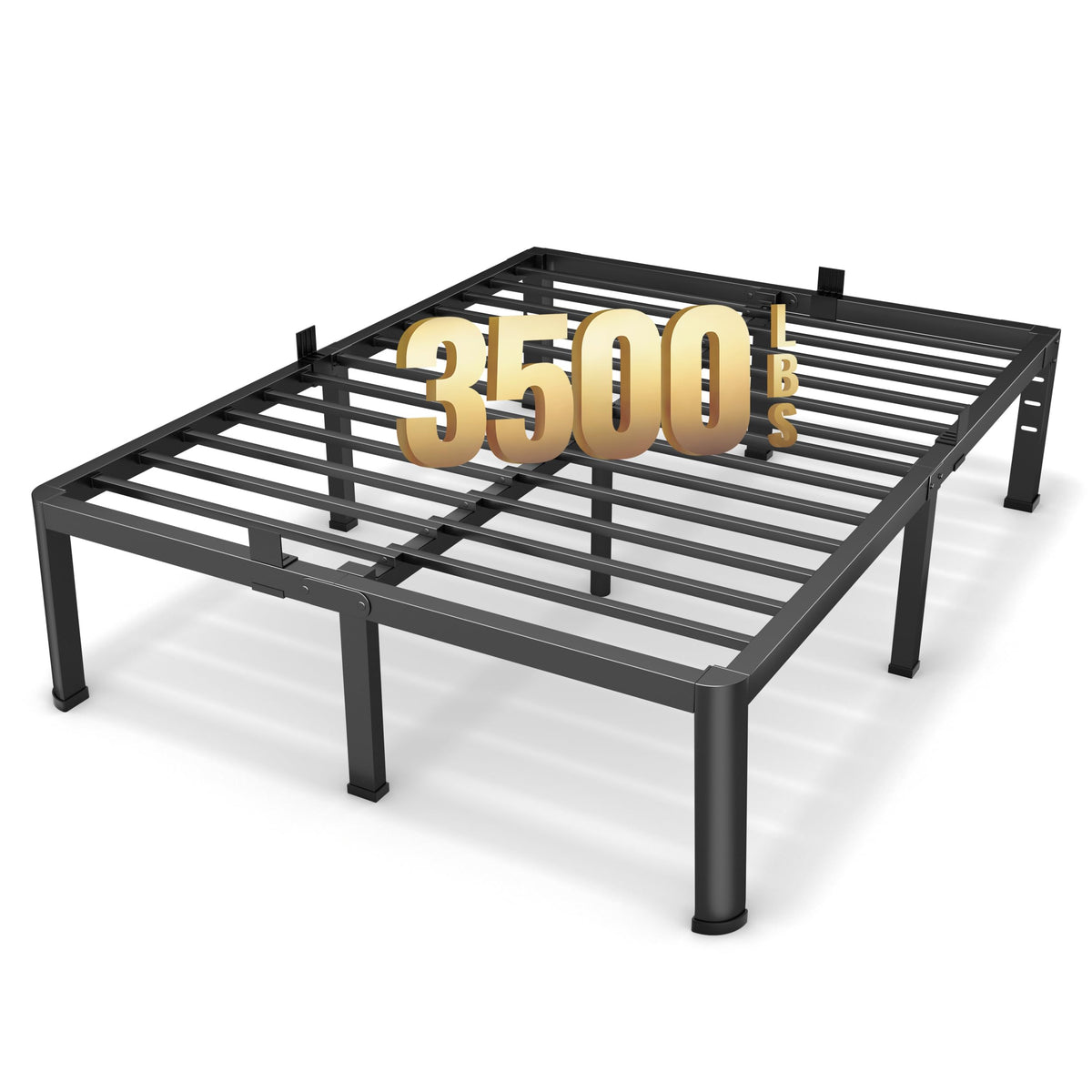18 Inch Queen Size Metal Platform Bed Frame Z834401