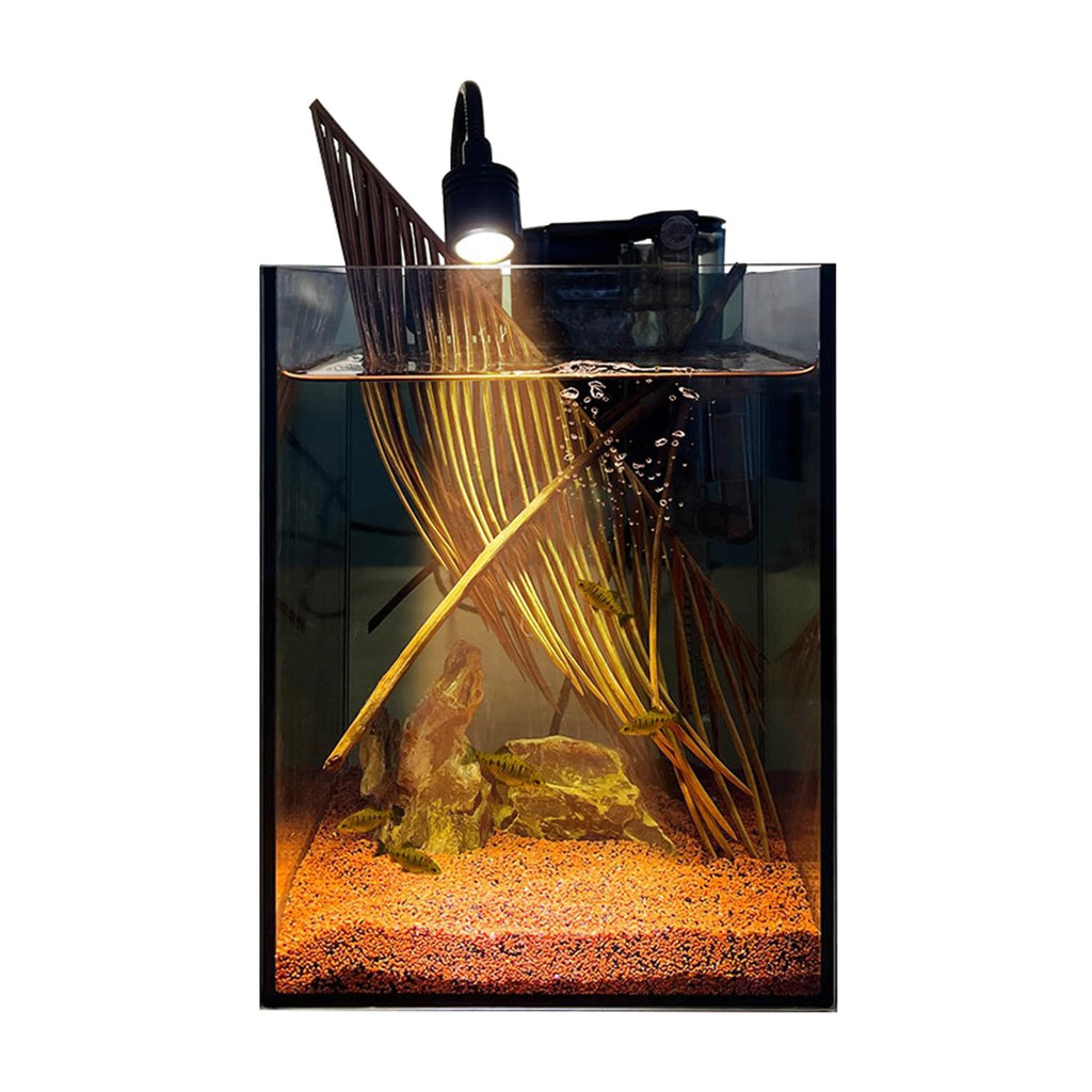 1.5 Gallon Glass Fish Tank Kit with Filter and LED Light R316