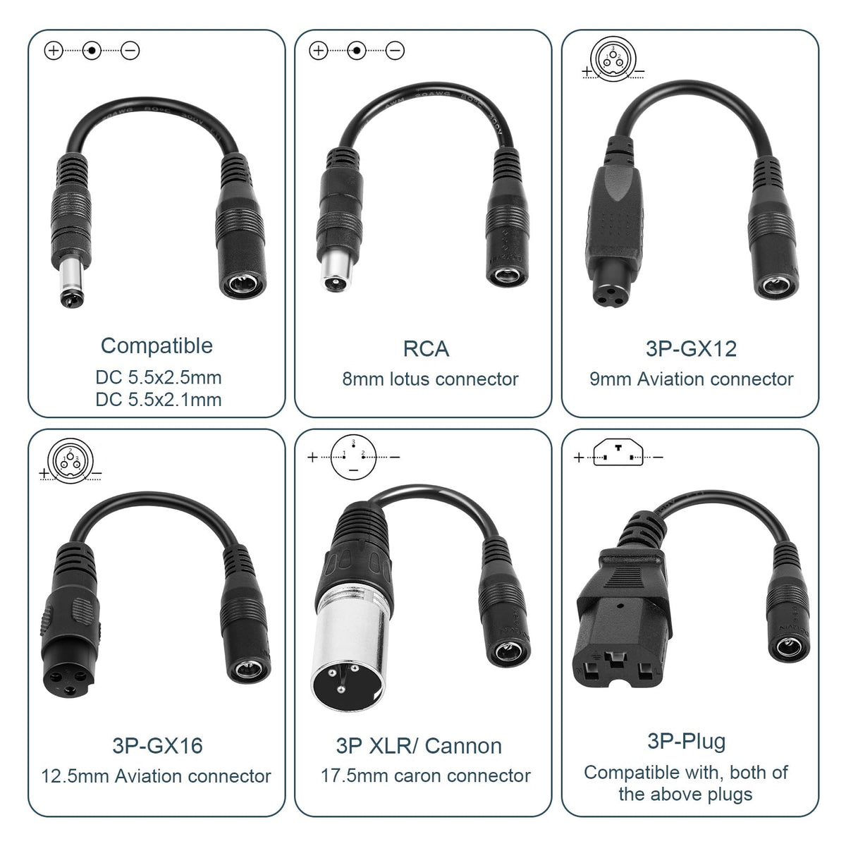 42V 2A Electric Scooter Charger with 7 Plugs B1487