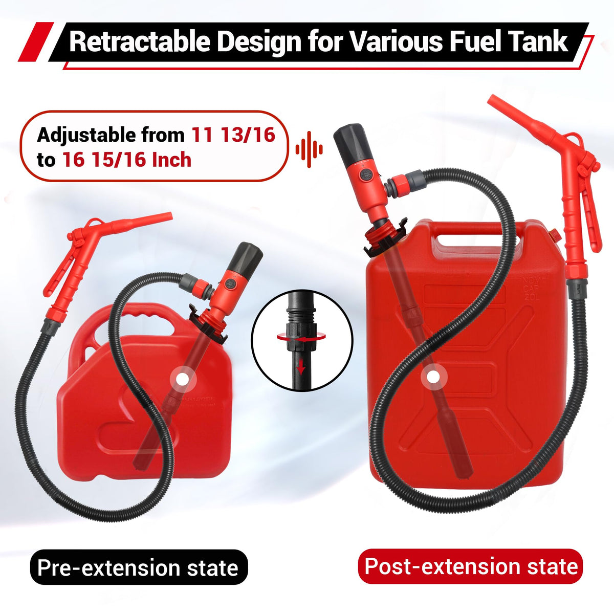 Battery Operated USB Charging Portable Fuel Transfer Pump with Hose L66197