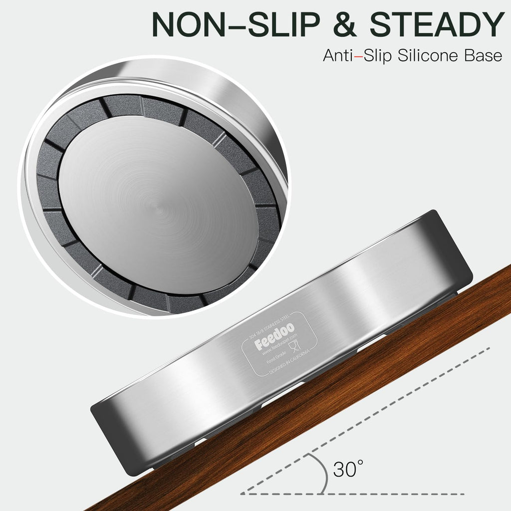 Slow Feeder Dog Bowl 304 Stainless Steel Non-Slip X1351