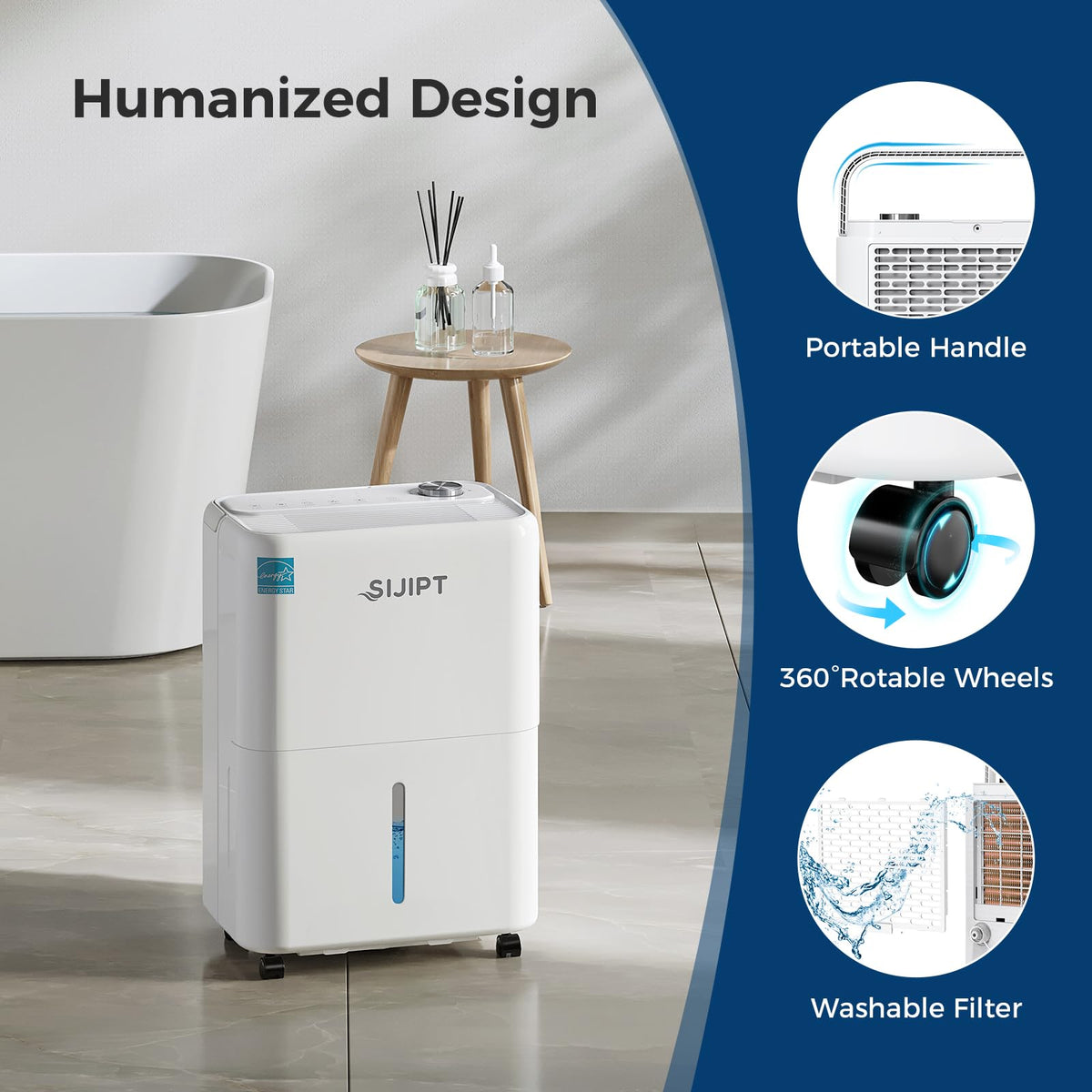 80 Pints Dehumidifier with Pump S339085
