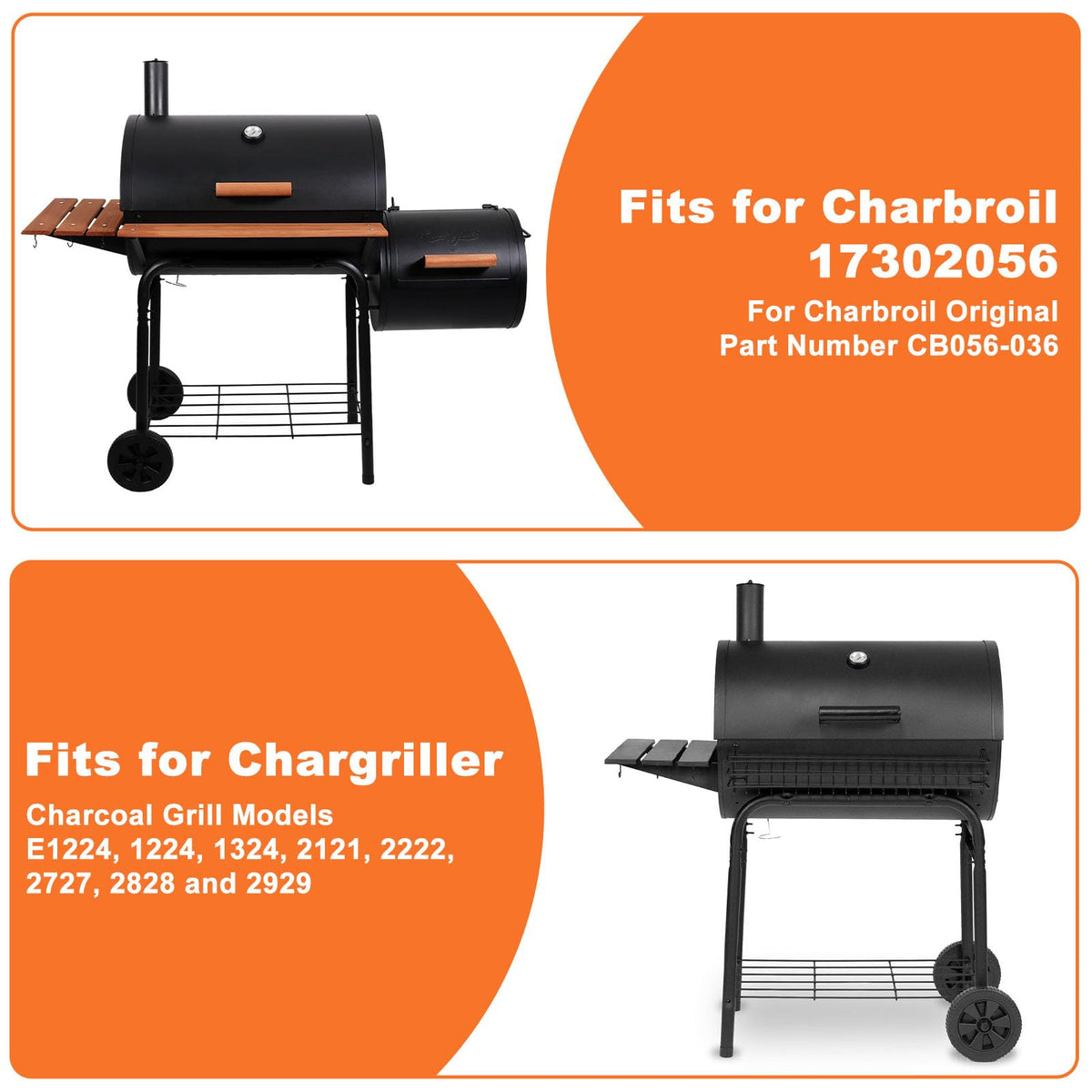 27 Inch Ash Pan Replacement with 2pcs Fire Grate Hangers T5076