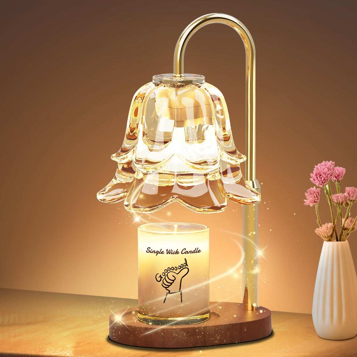 Dimmable Height Adjustable Candle Warmer Lamp with Timer B97709