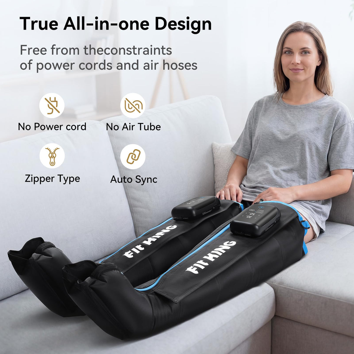 Cordless Air Compression Leg Massager F665
