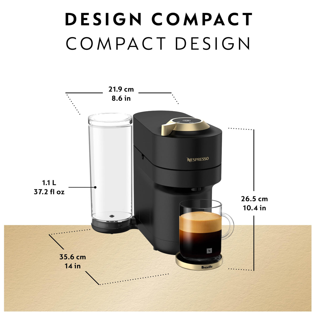Black & Gold Coffee & Espresso Maker U32718