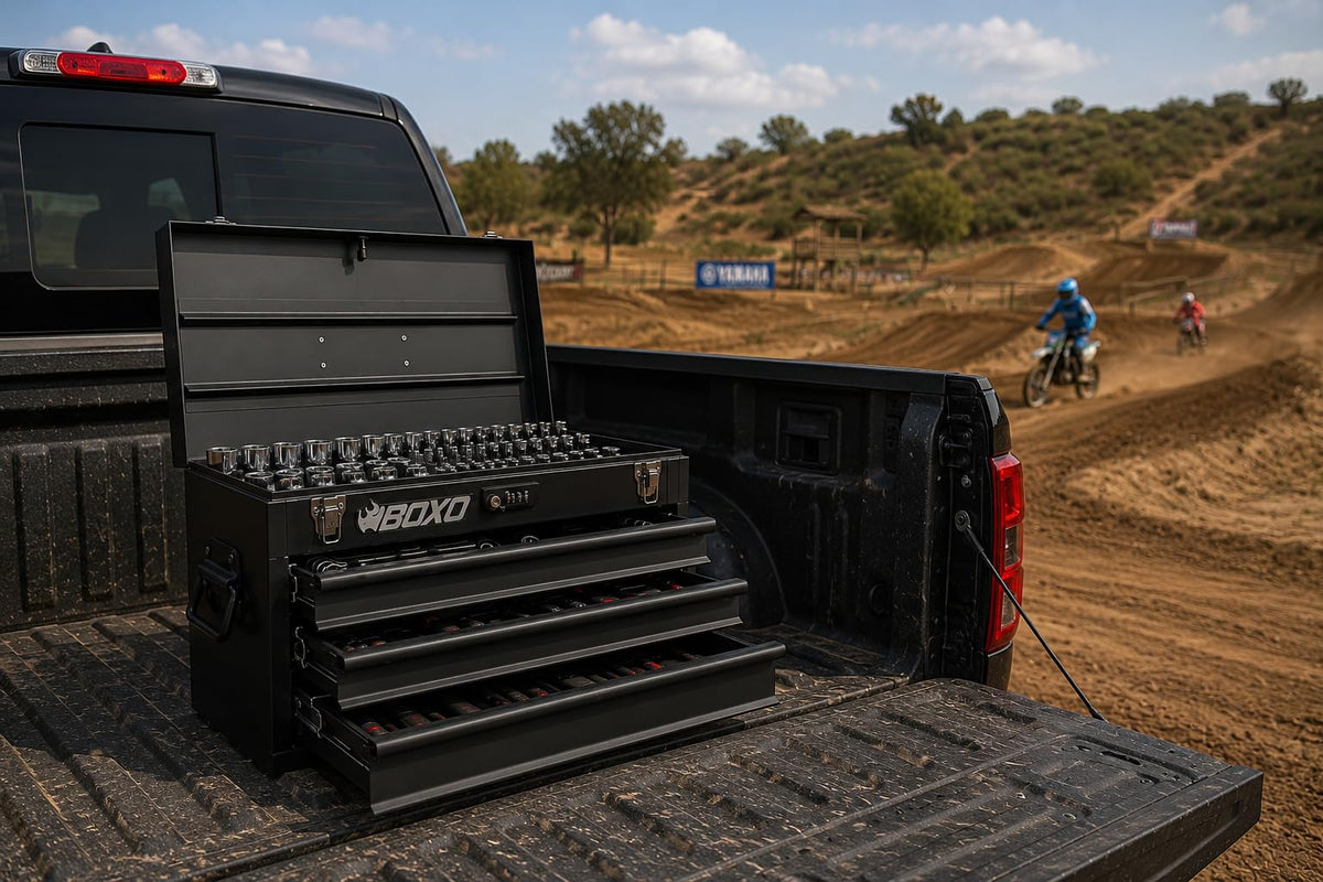 3-Drawer Steel Toolbox with Ball Bearing Drawers V146