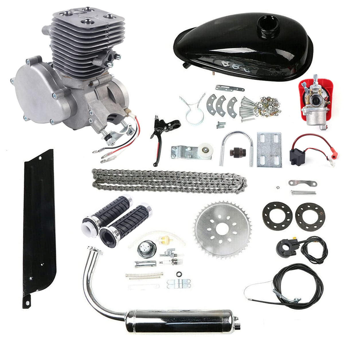 100cc 2 Stroke Air-Cooling Bicycle Engine Kit K9343